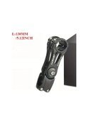 Resim Xuweiwei Siyah 31.8x130mm Ayarlanabilir Gövde Açısı Alüminyum Alaşım Bisiklet Maşası 31.8mm Gidonlar İçin Yol Ve Dağ Bisikletleri İçin 90 110 130mm Yükseklik Seçenekleri Hafif Dayanıklı Yüksek Stabilite Altın 