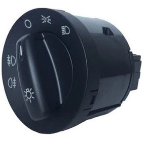 Resim Far Acma Kapama Anahtarı Golf 5 Passat Caddy T5 Çift Sıslı Pın 10 