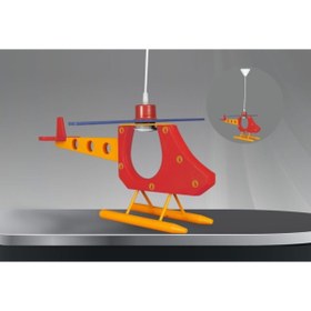 Resim ECONA dekoratif helikopter avize rgb kumandalı ampul dahil 