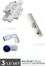Resim Mil Su Arıtma Cihazı İçin Yenileme Kiti (Quick Check Valve-Shut Off-Flow) 