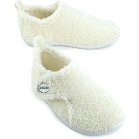 Resim Gezer Kışlık Kız Çocuk Peluşlu Rahat Taban Cırt Cırtlı Ayarlanabilir Ev Okul Kreş Panduf Ayakkabı 
