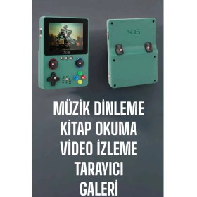 Resim HERŞEYBURDAMODA 3.5 Inç Ekran 1000 Oyunlu Oyun Konsolu El Atarisi Miüzik Dinleme ve Kitap Okuma 