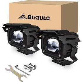 Resim Xuweiwei Alüminyum Su Geçirmez Toz Geçirmez Motosiklet Led Sürüş Işıkları Offroad İş Işıkları Beyaz 