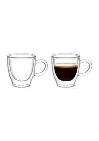 Resim Madame Coco Lapelisse 2-li Çift Camlı Bardak - 70ml 1kbard058970ml-std 