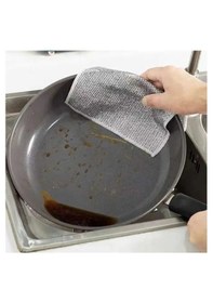 Resim İnox Bez Telli Bulaşık Bezi 3'lü 