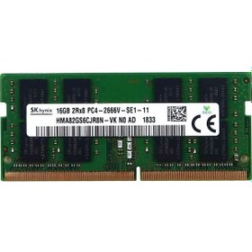 Resim SK Hynix HMA82GS6CJR8N-VK 16 GB PC4-21300 DDR4 2666 MHz CL19 Laptop Ram 