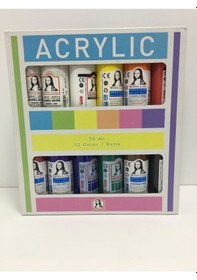 Resim Südor Monalisa Akrilik 12 X 70 Ml Set Extra Beyaz 