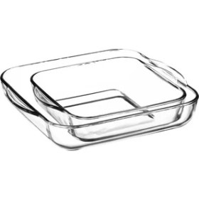 Resim Paşabahçe Borcam Kare Tepsi Set 2'li 159028 