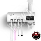 Resim VOOKA Vilya Ultraviyole Dış Fırçası Diş Macunu Tutucu Stand Tutacak Sterilizatör Şarjlı Usb Otomatik 