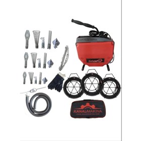 Resim Kanal Makina Profesyonel Kanal Açma Makinesi Full Set (16&19&22): Kompakt Güç, Güvenilir Çözüm, Yerli Üretim 