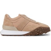 Resim Deery Hakiki Süet Bej Sneaker Kadın Ayakkabı 