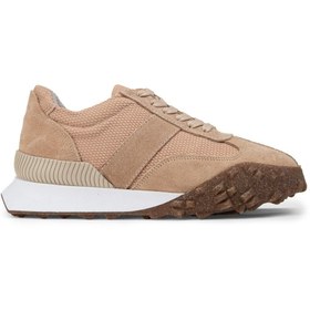 Resim Deery Hakiki Süet Bej Sneaker Kadın Ayakkabı 