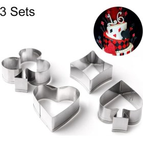 Resim Pangniu 3 Takım Oyun Kağıdı Kek Fondan Kalıbı (Yurt Dışından) 