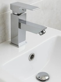 Resim Riva Lavabo Bataryası Musluğu Çift Su Girişli Garantili 