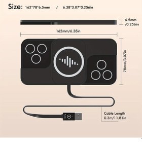 Resim Turcoshop11 A5 15w Kablosuz Araç Şarj Cihazı Qi Hızlı Şarj Android İphone 11 12 13 14 Pro Max Samsung Google Uyumlu 