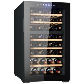 Resim Berfmann BFW52-BG2 52 Şişe Kapasiteli Çift Bölmeli Solo Şarap Saklama Dolabı Siyah 