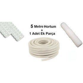 Resim Klima Su Tahliye Hortumu 5 Metre Drenaj Hortum + Ek Parça 