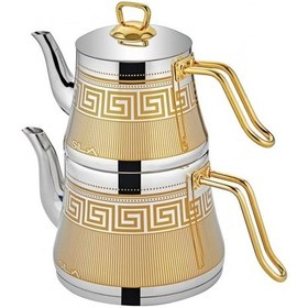 Resim Sıla G-579 Artuklu Gold Çaydanlık Takımı No: 3 Gold 