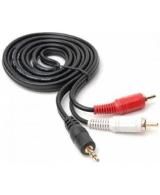 Resim Platoon 1.5 Metre 3.5mm Stereo 2rca Kablo Stereo Lale Stereo Rca 