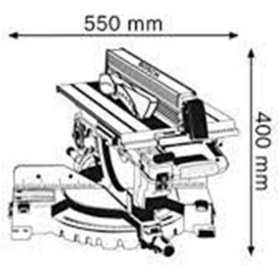 Resim Bosch Gtm 12 Jl Professional 305'lik 1800watt Üstten Tablalı Gönye Kesme Makinesi 