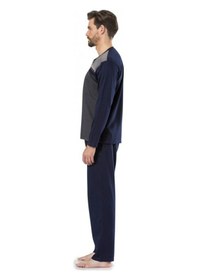 Resim Pierre Cardin 5190 Erkek Jakarlı Pijama Takımı Damatlık Kutulu Bordo 