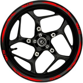 Resim 16 Parça Rks Jant Şeridi Model 1 20X6-Kırmızı-Kırmızı 
