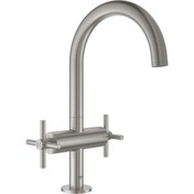 Resim Grohe Lavabo Bataryası Atrio L-Boyut Super Steel - 21019DC3 