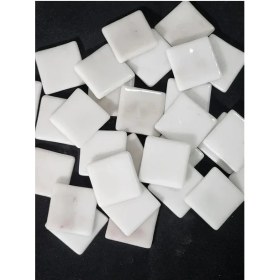 Resim Beyaz Cam Mozaik (1 kg 85 Adet Taş) 