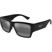 Resim Maui Jim Mj 0614s 001 02 57 Polarize Unisex Kare Siyah Kemik Güneş Gözlüğü Siyah 