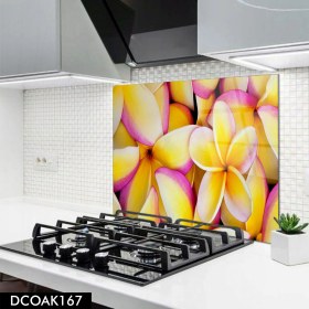 Resim Olinpa Cam Ocak Arkası Koruyucu | Çiçek Desenli 