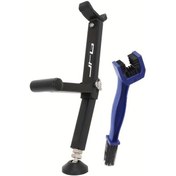 Resim Dashanshop Jfg Racıng Siyah Portatif Motorcycle Arka Tekerlek Kaldırma Sehpası Zincir Fırçası 