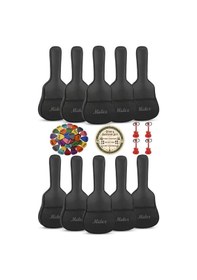 Resim Midex Gk-40k-10x 10'lu Klasik Gitar Çantası Kaliteli Siyah Kılıf 