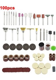 Resim Reedark 110-220v Çift Güç Kaynağı Mini El Fırçası: Taş Delme, Oymak, Kesme, Pürüzsüzleştirme - 100 Parça Aksesuar Seti 