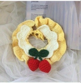 Resim Willowhaven Sarı Hardal Beyaz Çizgili Fiyonk Yumuşak Tırmığa Dayanıklı Kedi Köpek Tasması 