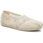 Resim Espadril / Keten Kadın 10016241 Toms Moroccan Crochet Wm Aclass Natural Natural Ten Rengi 