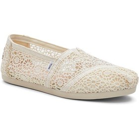 Resim Espadril / Keten Kadın 10016241 Toms Moroccan Crochet Wm Aclass Natural Natural Ten Rengi 