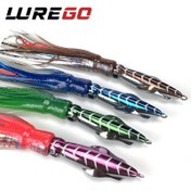 Resim LUREGO Squid Skirt Lure - Yavaş Jigging Ahtapot Şekli Trolling Yem Tuzlu Su Derin Deniz Balıkçılığı için 