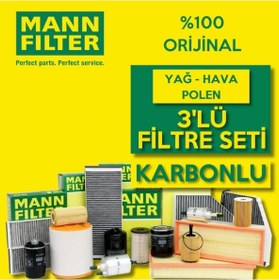 Resim VW Golf 7 1.2 1.4 TSI Mann-Filter Filtre Bakım Seti 2013-2019 