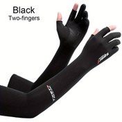 Resim Erkekler ve Kadınlar için 1 Çift Soğutucu Kol Kılıfı - Poliamid dokumasız Kumaş, UV Güneş Koruması, Makinede Yıkanabilir, Spor, Koşu, Açık Hava, Balıkçılık, Bisiklet Sürme, Sürüş için Çekmeli Kapatma 
