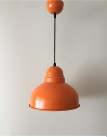 Resim Riolight Turuncu Turuncu Içi Beyaz Tekli Metal Sarkıt Çap: 30Cm 