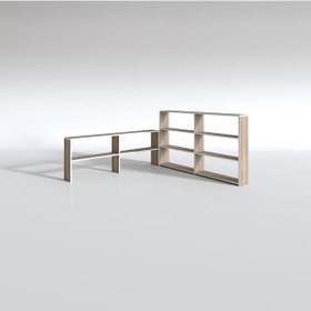 Resim Kenzlife Kitaplık Süper Ga 150 160 19 Crd 5 Katlı 2 Bölme Çift Bölme Opsiyonlu Ofis Mutfak Banyo Dolabı Arkalıksız Çok Renkli 