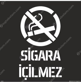 Resim Sigara İçilmez Boyama Şablonu 