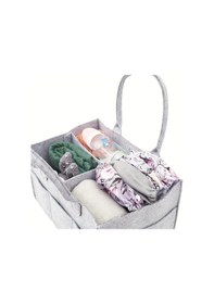 Resim Gri Kalın Keçe Anne Bebek Bakım Çantası Gri 