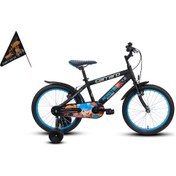 Resim Carraro Monster Erkek Çocuk Bisikleti 220h V 16 Jant Mat Siyah Gri Mavi Çok Renkli 