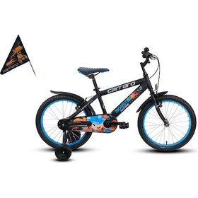 Resim Carraro Monster Erkek Çocuk Bisikleti 220h V 16 Jant Mat Siyah Gri Mavi Çok Renkli 