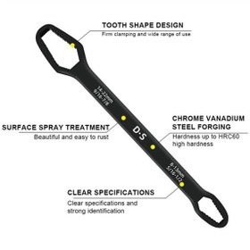 Resim COMBAT Evrensel Tork Anahtarı Çok Amaçlı Çift Başlıklı Torx Anahtar 8-13mm/14-22mm 
