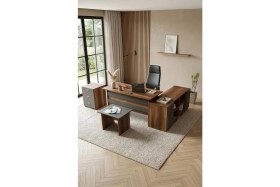 Resim Yurudesign Vario ABCF Ofis Büro Masa Takımı Barok-Antrasit VO13-BA 