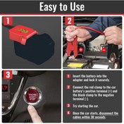 Resim Dashanshop Makita 18v Araç Akü Takviye Kabloları 12-24v Milwaukee Dewalt Uyumlu 