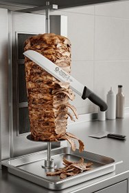 Resim Sürbisa 61632 Sürmene Döner Kesme Bıçağı Kaşar ve Kavurma Bıçak Paslanmaz Çelik 47 CM 