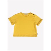 Resim Ozmoz Düğme Kapamalı Organik Erkek Bebek T-Shirt 